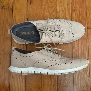 Cole Haan Beige Perforated Women's Shoes